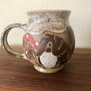 new ceramic • gnome woodland mug